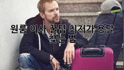 원룸 이사 꿀팁🍯 최저가 용달 찾는 법!