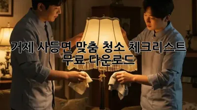 거제 사등면 맞춤 청소 체크리스트 무료 다운로드!
